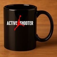 Funny Active Shooter Basketball Lovers sarcasm 11oz C Handle Ceramic Mug thumb 3