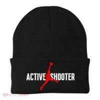 Funny Active Shooter Basketball Lovers sarcasm Beanie thumb 0