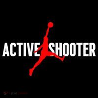 Funny Active Shooter Basketball Lovers sarcasm Womens Funnel Neck Pullover Hood thumb 2