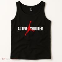Funny Active Shooter Basketball Lovers sarcasm Tank Top thumb 2