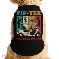 Fif And Still On Par 50th Birthday Golf 50 Year Old Doggie Tank thumb 0