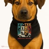 Fif And Still On Par 50th Birthday Golf 50 Year Old USA-Made Doggie Bandana thumb 1