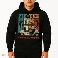 Fif And Still On Par 50th Birthday Golf 50 Year Old Hoodie thumb 2