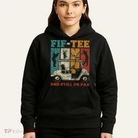 Fif And Still On Par 50th Birthday Golf 50 Year Old Hoodie thumb 5