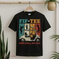 Fif And Still On Par 50th Birthday Golf 50 Year Old T-Shirt thumb 2