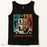 Fif And Still On Par 50th Birthday Golf 50 Year Old Tank Top thumb 2