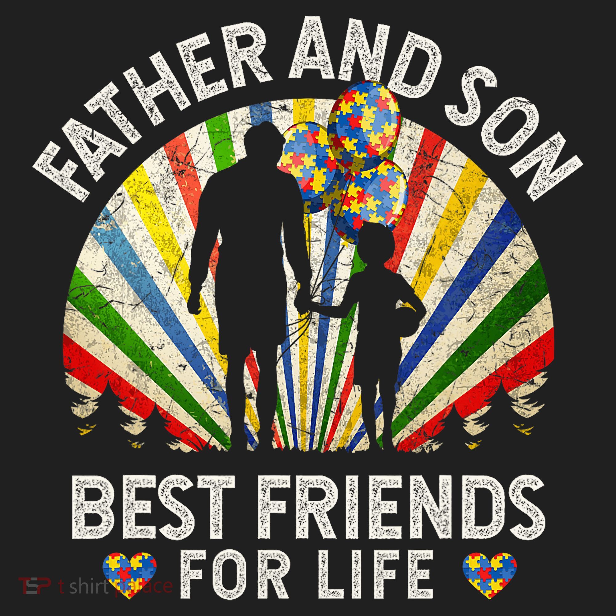 Father And Son Best Friends For Life Autism Awareness Women's Sweatshirt