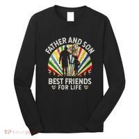 Father And Son Best Friends For Life Autism Awareness Long Sleeve Shirt thumb 0