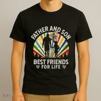 Father And Son Best Friends For Life Autism Awareness T-Shirt thumb 3