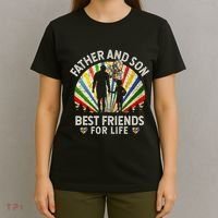 Father And Son Best Friends For Life Autism Awareness T-Shirt thumb 4