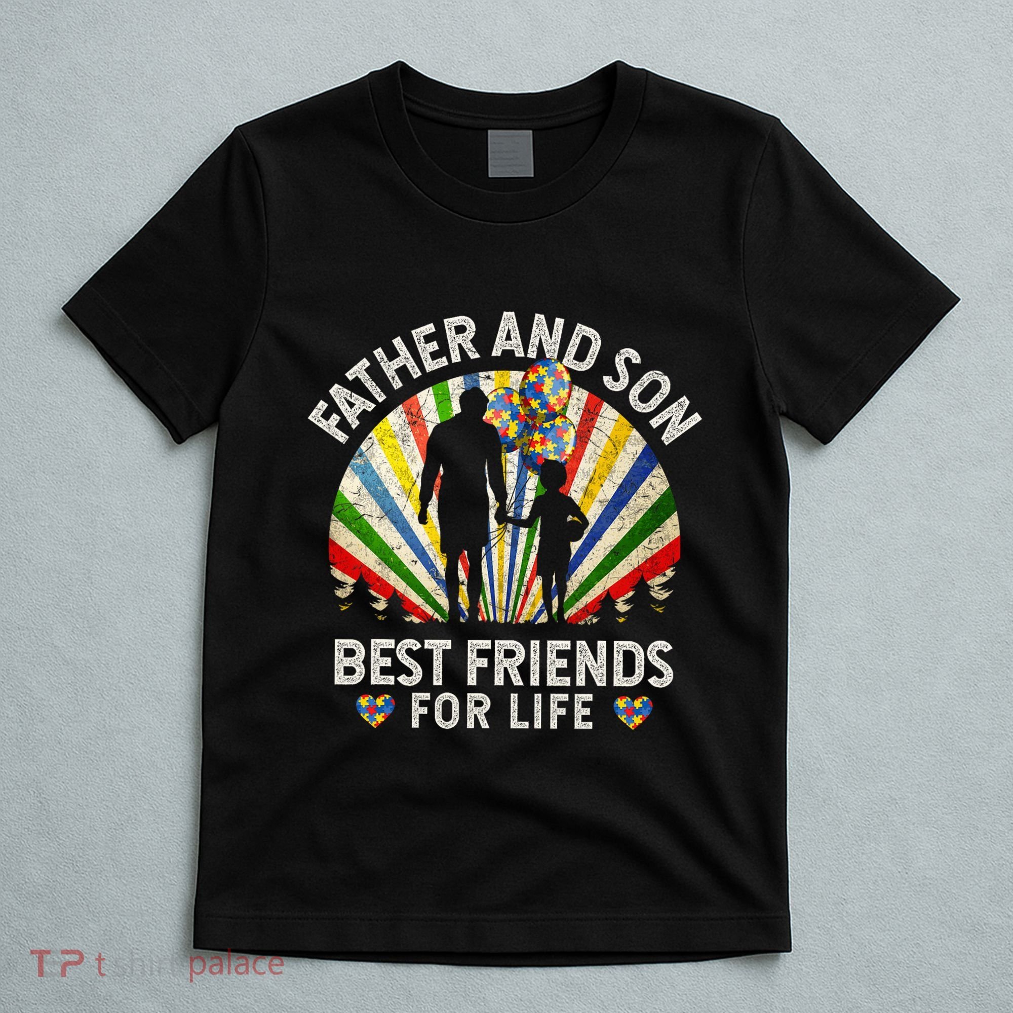 Father And Son Best Friends For Life Autism Awareness T-Shirt