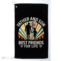 Father And Son Best Friends For Life Autism Awareness Golf Towel thumb 0