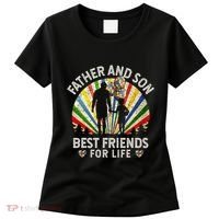 Father And Son Best Friends For Life Autism Awareness Women's T-Shirt thumb 0