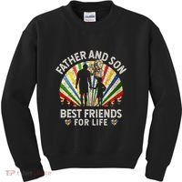 Father And Son Best Friends For Life Autism Awareness Kids Sweatshirt thumb 0