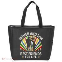 Father And Son Best Friends For Life Autism Awareness Tote Bag thumb 0