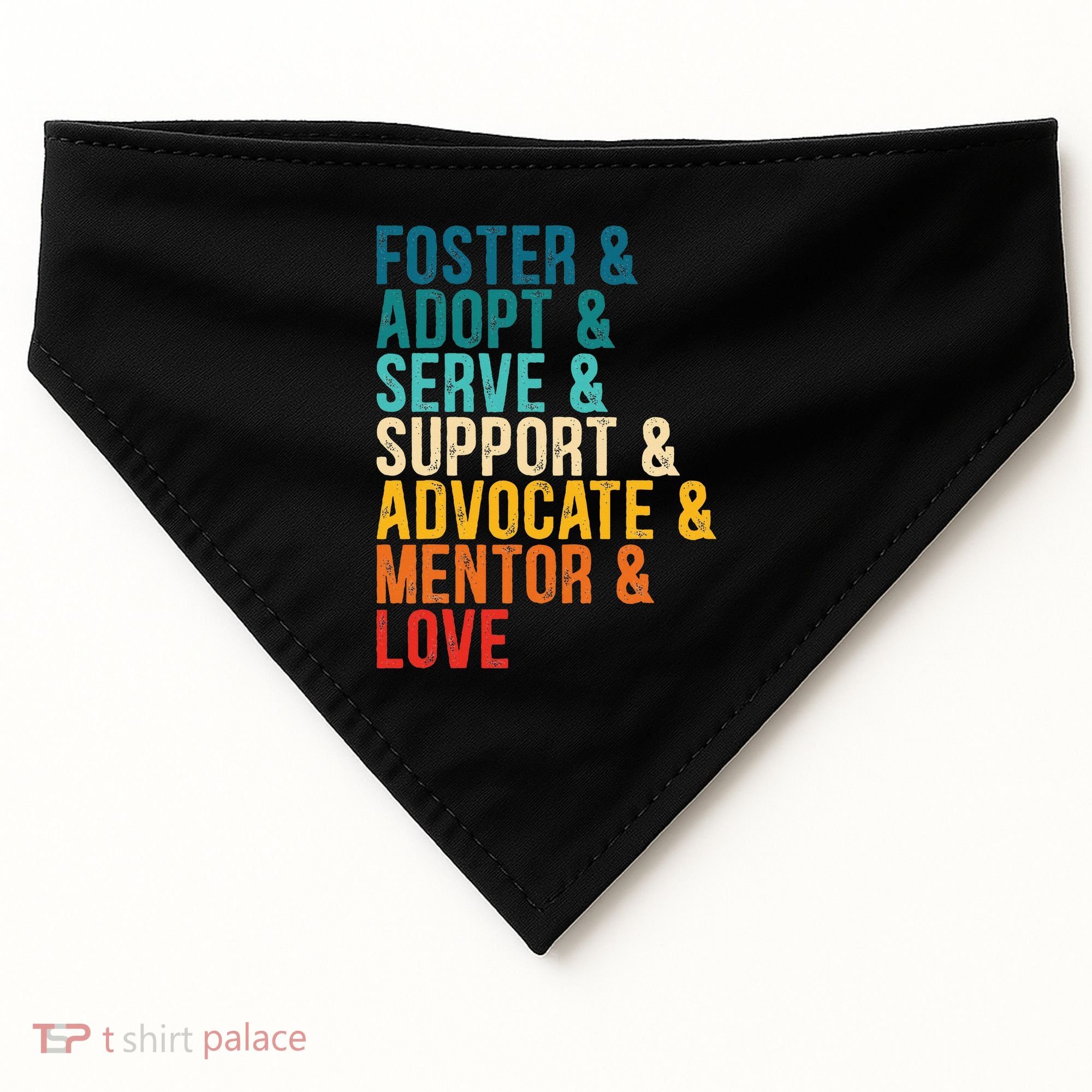 Foster Adopt Serve Support Advocate Mentor Love Adoption USA-Made Doggie Bandana