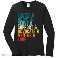 Foster Adopt Serve Support Advocate Mentor Love Adoption Women's Long Sleeve Shirt thumb 0
