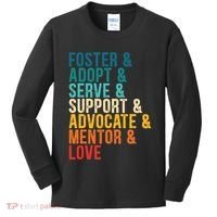 Foster Adopt Serve Support Advocate Mentor Love Adoption Kids Long Sleeve Shirt thumb 0