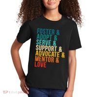 Foster Adopt Serve Support Advocate Mentor Love Adoption Kids T-Shirt thumb 2