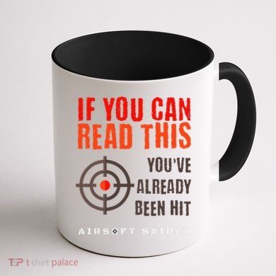 Funny Airsoft Sniper  You've Already Been Hit Player Squad  Coffee Mug back