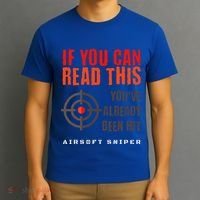 Funny Airsoft Sniper  You've Already Been Hit Player Squad  T-Shirt thumb 3