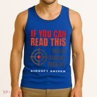Funny Airsoft Sniper  You've Already Been Hit Player Squad  Tank Top thumb 3
