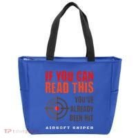 Funny Airsoft Sniper  You've Already Been Hit Player Squad  Tote Bag thumb 0
