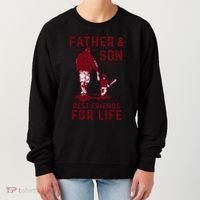 Father And Son Best Friends For Life Baseball Player Dad Son Women's Sweatshirt thumb 0