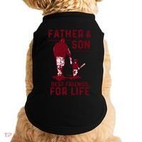 Father And Son Best Friends For Life Baseball Player Dad Son Doggie Tank thumb 0