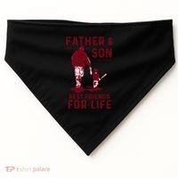 Father And Son Best Friends For Life Baseball Player Dad Son USA-Made Doggie Bandana thumb 0