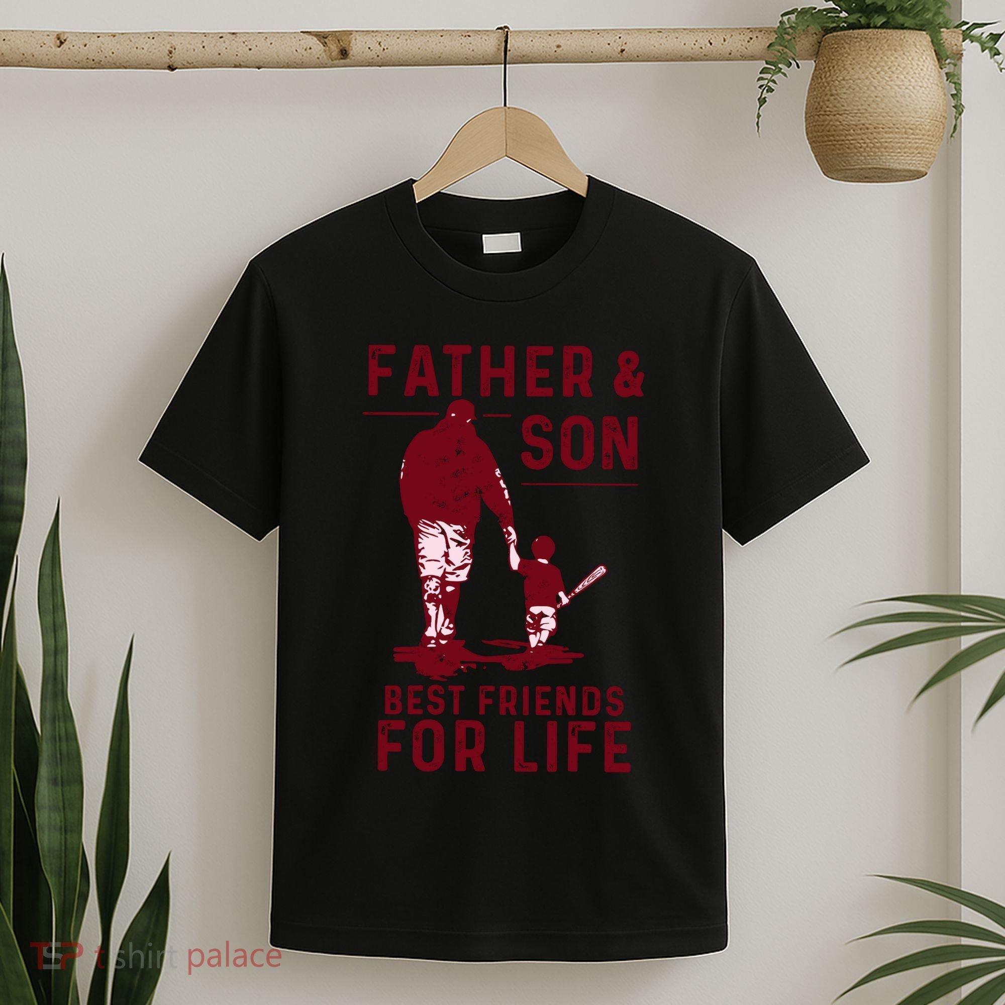 Father And Son Best Friends For Life Baseball Player Dad Son T-Shirt