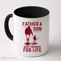 Father And Son Best Friends For Life Baseball Player Dad Son Coffee Mug thumb 0
