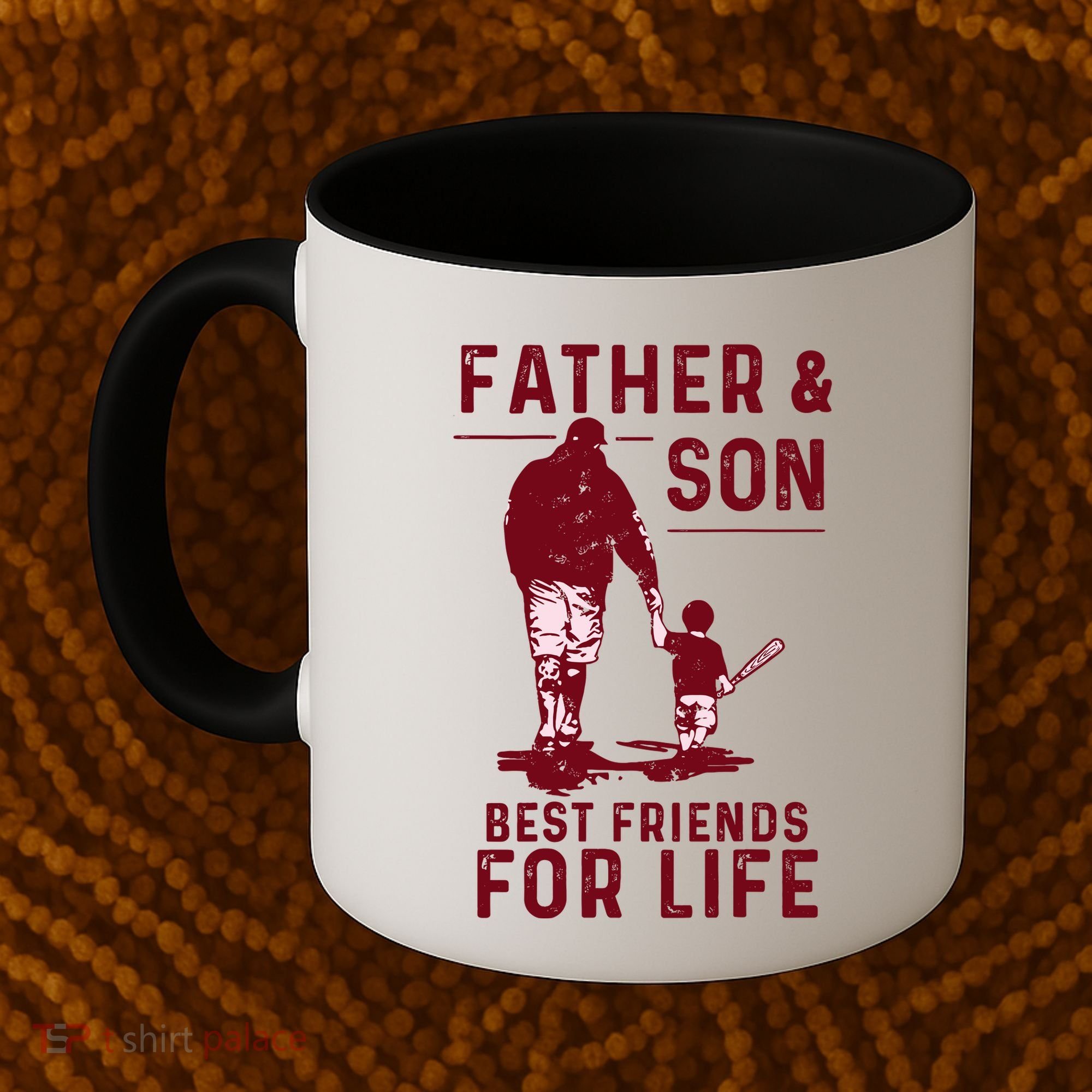 Father And Son Best Friends For Life Baseball Player Dad Son Coffee Mug