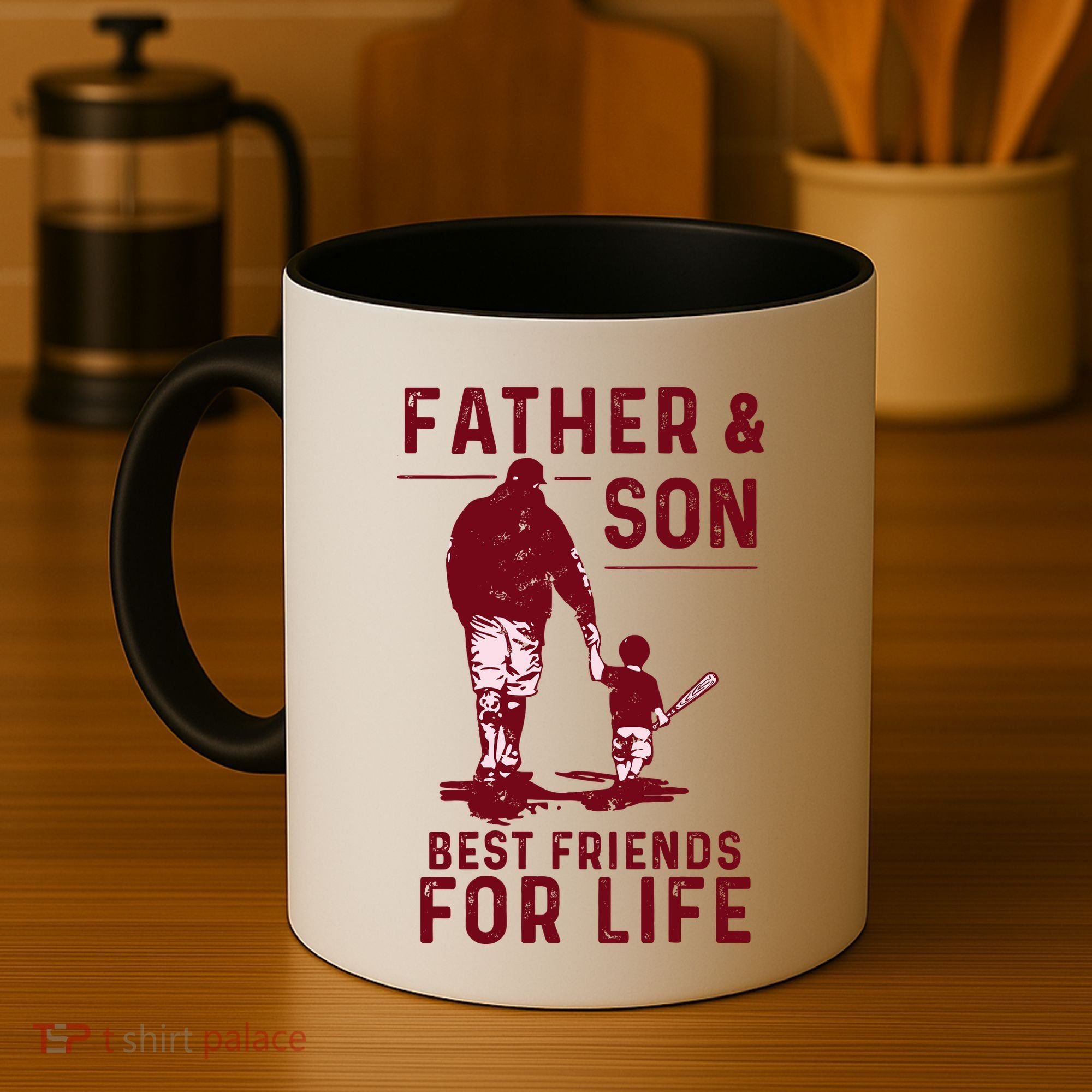 Father And Son Best Friends For Life Baseball Player Dad Son Coffee Mug