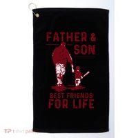 Father And Son Best Friends For Life Baseball Player Dad Son Golf Towel thumb 0