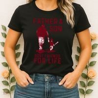 Father And Son Best Friends For Life Baseball Player Dad Son Women's T-Shirt thumb 2