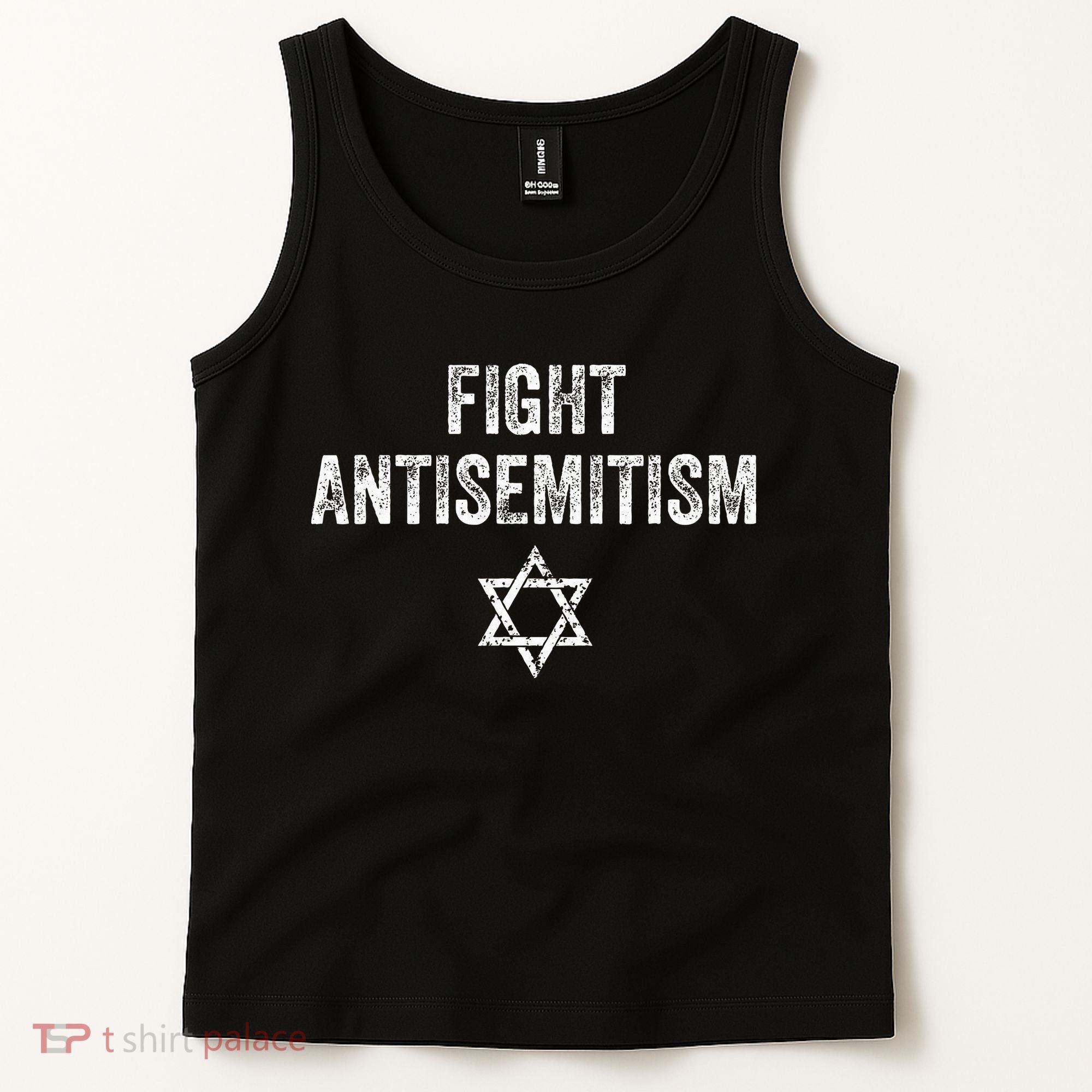Fight Antisemitism Stop the Hate Jewish Pride  Tank Top