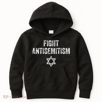 Fight Antisemitism Stop the Hate Jewish Pride  Kids Hoodie thumb 0