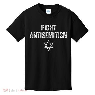Fight Antisemitism Stop the Hate Jewish Pride  Kids T-Shirt