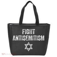Fight Antisemitism Stop the Hate Jewish Pride  Tote Bag thumb 0