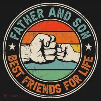 Father And Son Best Friends For Life Matching Father's Day Women's Hoodie thumb 2