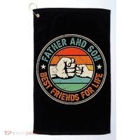 Father And Son Best Friends For Life Matching Father's Day Golf Towel thumb 0