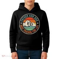 Father And Son Best Friends For Life Matching Father's Day Kids Hoodie thumb 4