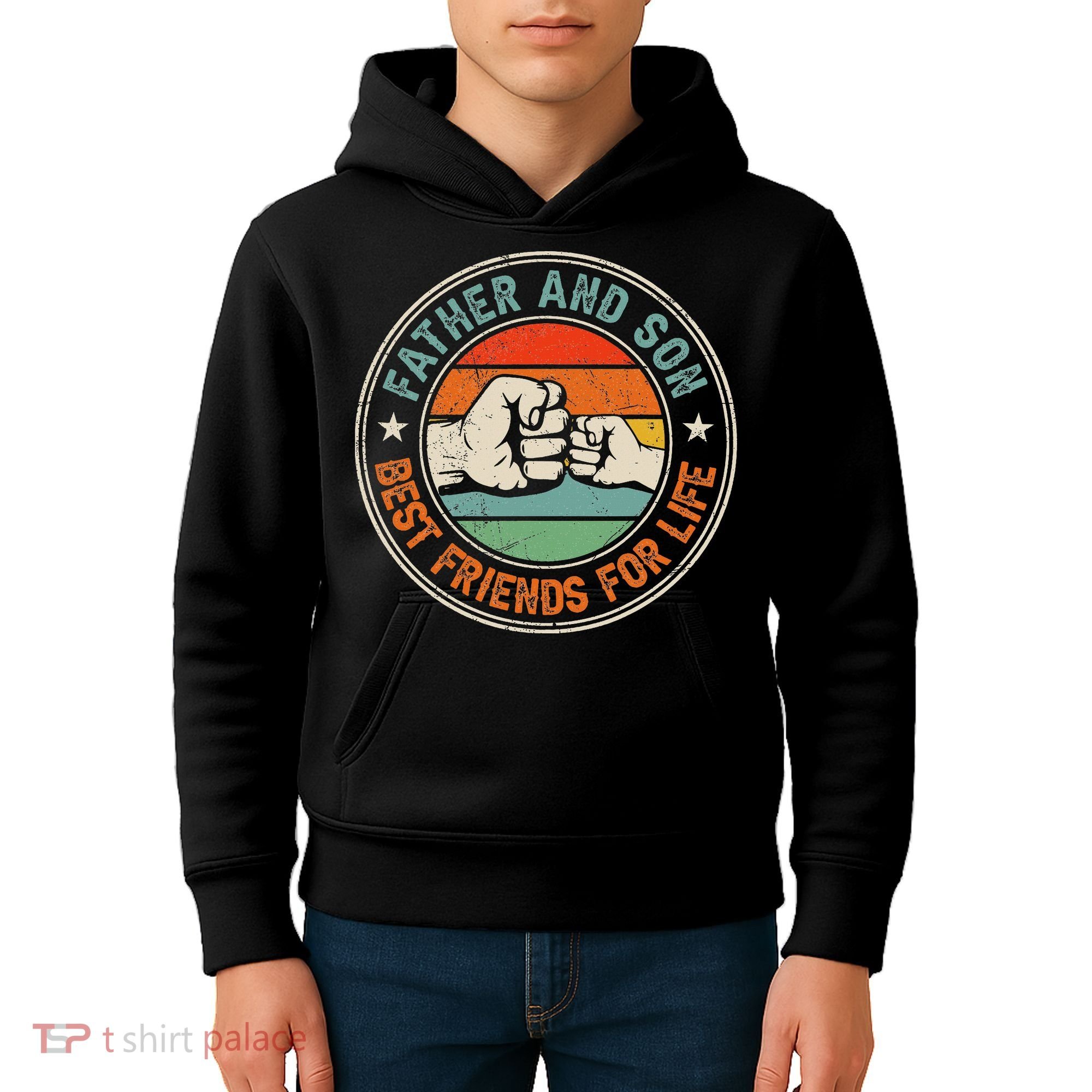 Father And Son Best Friends For Life Matching Father's Day Kids Hoodie