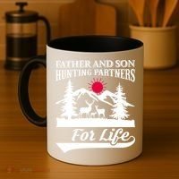 Father And Son Hunting Partners For Life Coffee Mug thumb 4