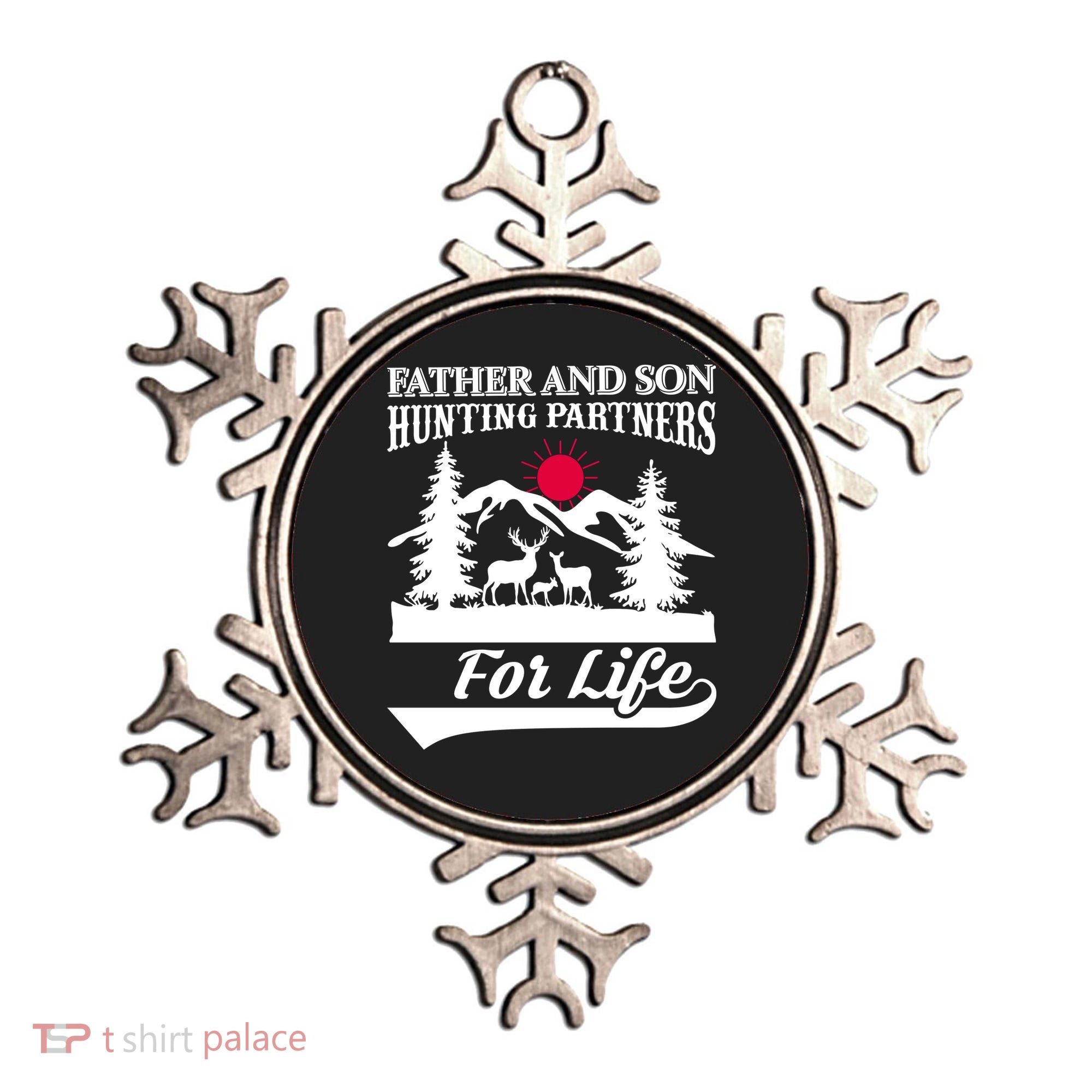 Father And Son Hunting Partners For Life Ornament