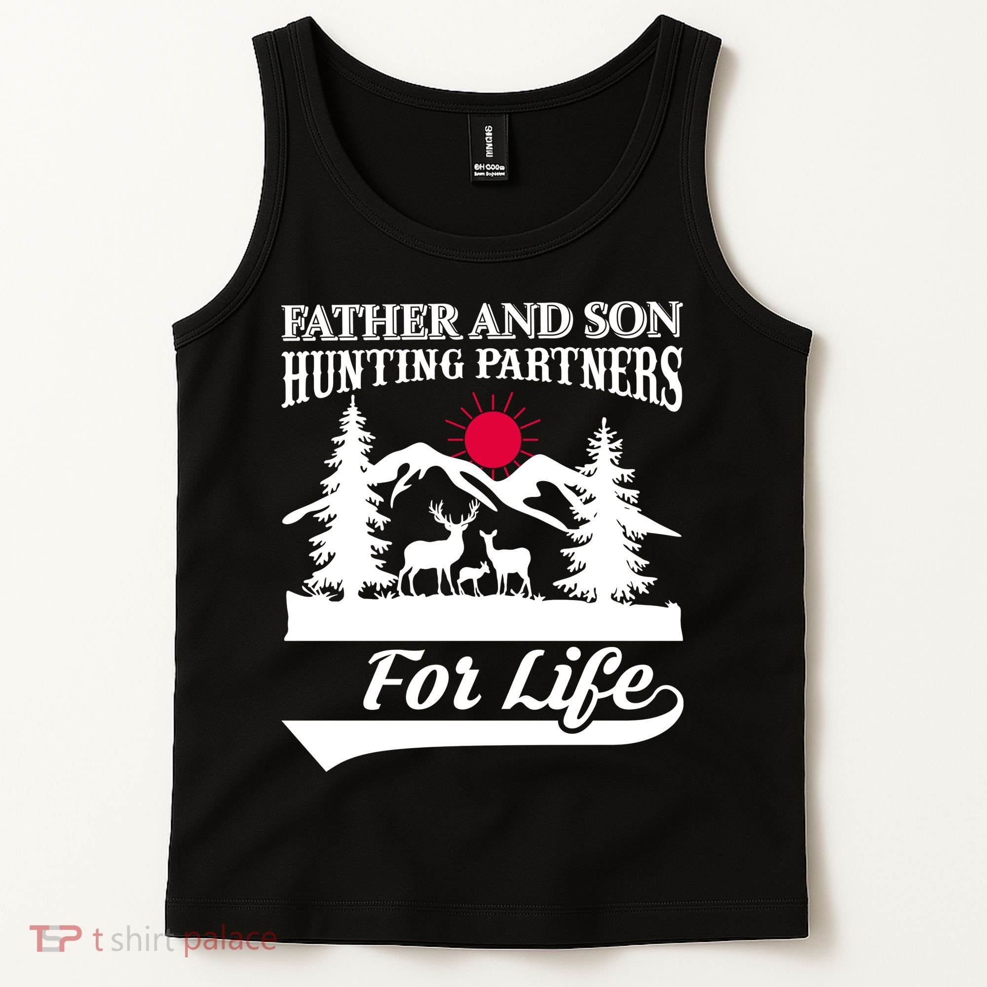 Father And Son Hunting Partners For Life Tank Top