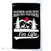Father And Son Hunting Partners For Life Golf Towel thumb 0