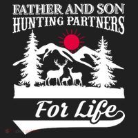 Father And Son Hunting Partners For Life Golf Towel thumb 3