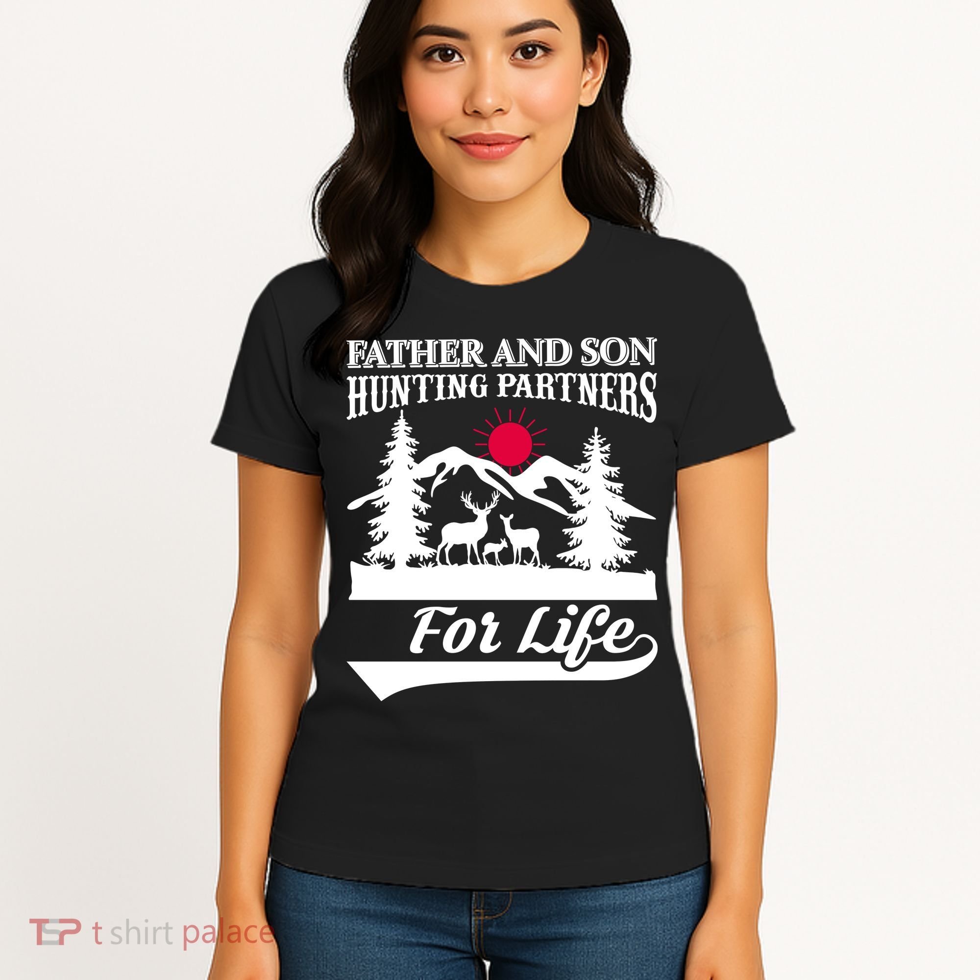Father And Son Hunting Partners For Life Women's T-Shirt